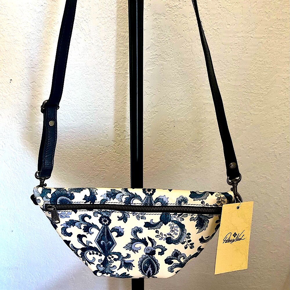 Patricia Nash Tinchi Blue Renaissance Rev. Collection Crossbody